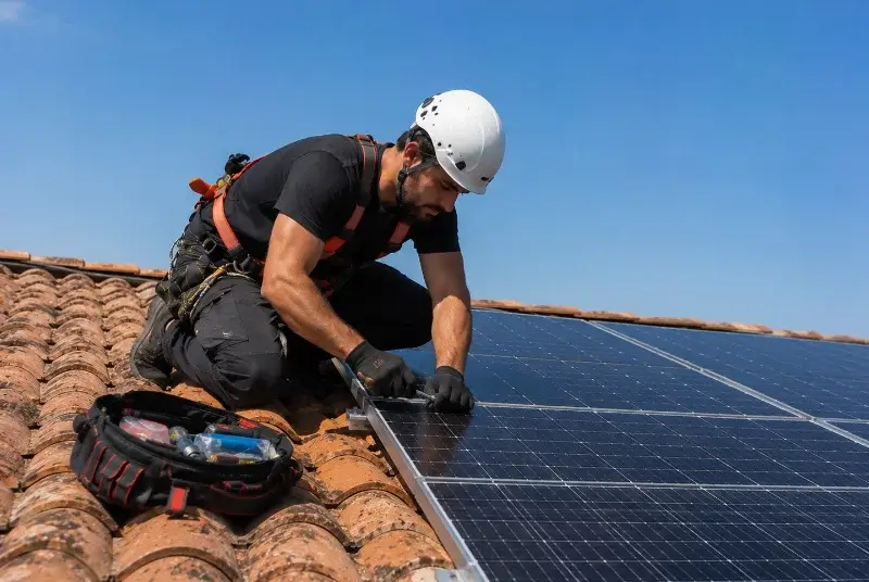 Maintenance et monitoring de panneaux solaires à Saint-Amans-Soult